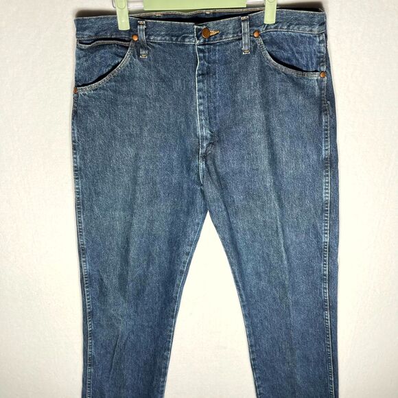 Wrangler Vintage Blue Jeans Mens Size 36 x 32 - Picture 5 of 11